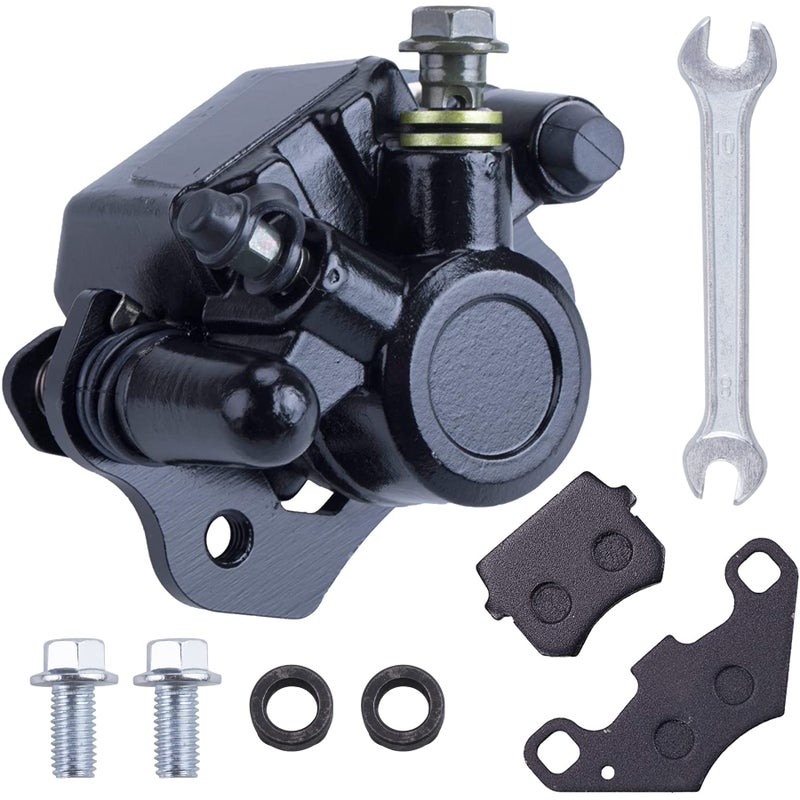 MWMNUN Chinese Rear Brake Caliper Compatible with 90cc 110cc 125cc 150cc 200cc ATV Go Kart Taotao Four Wheeler Coolster Kazuma Roketa Sunl Baja Kinroad Trailmaster XRX 150 250 GT Tomberlin Crossfire - Image 1